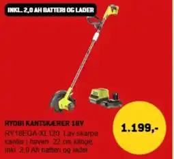 XL-BYG Ryobi kantskærer 18v tilbud