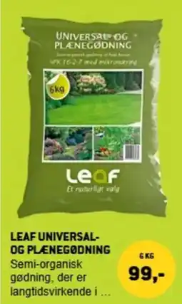 XL-BYG Leaf universal- og plænegødning tilbud