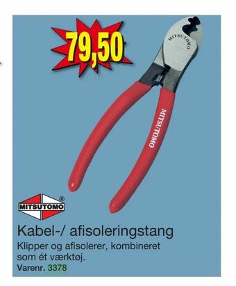 Harald Nyborg Kabel-/ afisoleringstang tilbud