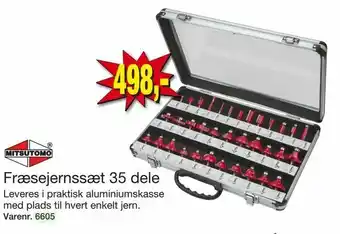 Harald Nyborg Fræsejernssæt 35 dele tilbud