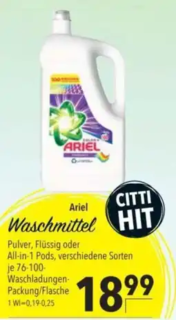 Citti ARIEL Waschmittel tilbud