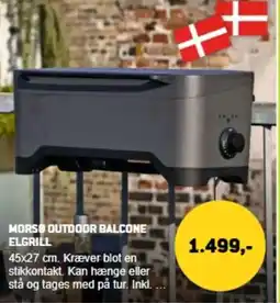 XL-BYG Morsø outdoor balcone elgrill tilbud