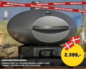 XL-BYG Morsø forno medio gasgrill tilbud