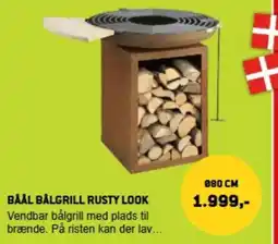 XL-BYG Båål bålgrill rusty look tilbud