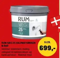 XL-BYG Rum væg 25 halvmat køkken & bad tilbud