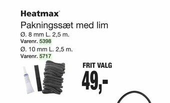 Pakningssæt med lim