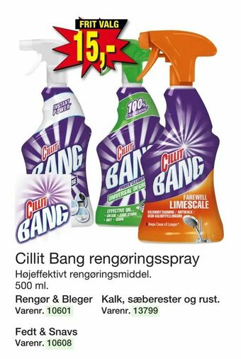 Harald Nyborg Cillit Bang rengøringsspray tilbud
