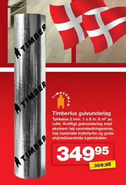 Bauhaus Timberlux gulvunderlag tilbud