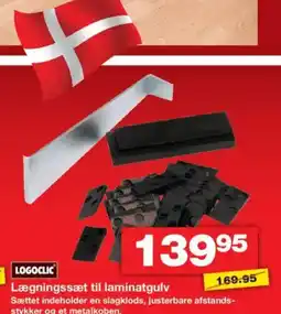 Bauhaus LOGOCLIC Lægningssæt til laminatgulv tilbud
