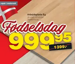 Bauhaus Arbejdsplade Eg tilbud