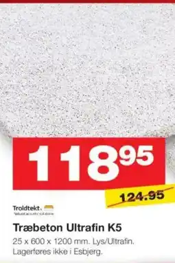 Bauhaus Træbeton Ultrafin K5 tilbud