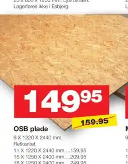 Bauhaus OSB plade tilbud