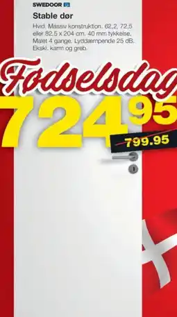 Bauhaus SWEDOOR Stable dør tilbud