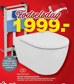 Bauhaus Ideal Standard Samlet indbygningstoilet tilbud