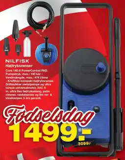 Bauhaus NILFISK Højtryksrenser tilbud