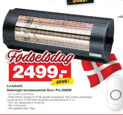 Bauhaus Solamagic terrassevarmer Eco+ Pro 2000W tilbud