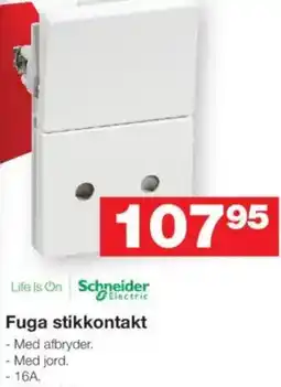 Bauhaus Fuga stikkontakt tilbud