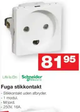 Bauhaus Fuga stikkontakt tilbud