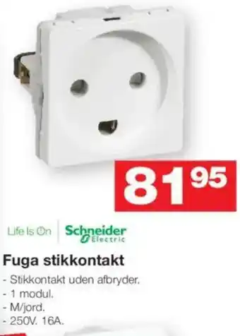 Bauhaus Fuga stikkontakt tilbud
