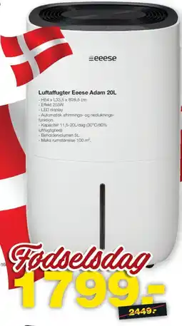 Bauhaus Luftaffugter Eeese Adam 20L tilbud