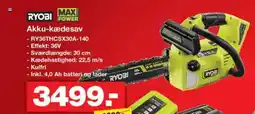 Bauhaus RYOBI POWER Akku-kædesav tilbud