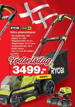 Bauhaus RYOBI ONE+ Akku-plæneklipper tilbud