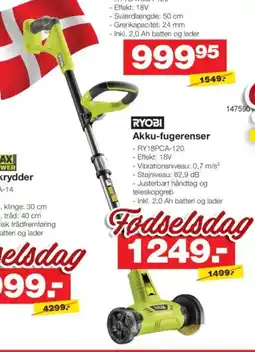 Bauhaus RYOBI POWER Akku-buskrydder tilbud