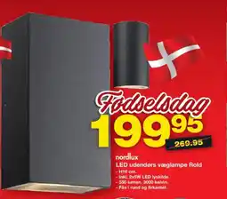 Bauhaus Nordlux® led udendørs væglampe rold tilbud