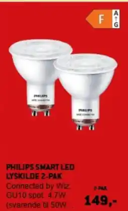 XL-BYG PHILIPS SMART LED LYSKILDE 2-PAK tilbud
