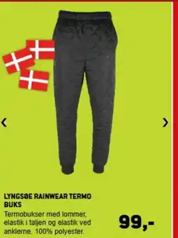 XL-BYG LYNGSØE RAINWEAR TERMO BUKS tilbud