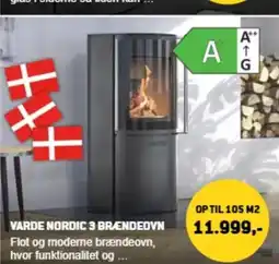 XL-BYG VARDE NORDIC 3 BRÆNDEOVN tilbud