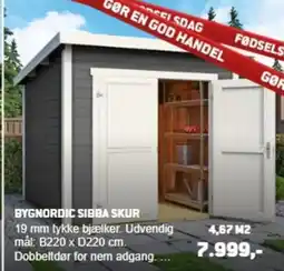 XL-BYG BYGNORDIC SIBBA SKUR tilbud
