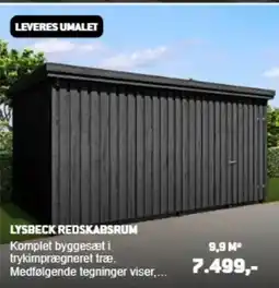 XL-BYG LYSBECK REDSKABSRUM tilbud