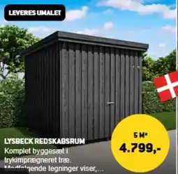 XL-BYG LYSBECK REDSKABSRUM tilbud