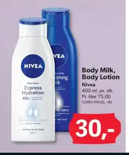 BigDollar Body Milk, Body Lotion Nivea tilbud
