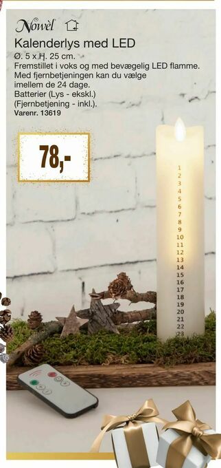 Harald Nyborg Kalenderlys med LED tilbud