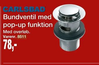 Harald Nyborg Bundventil med pop-up funktion tilbud