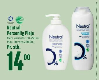 Min Købmand Neutral Personlig Pleje tilbud