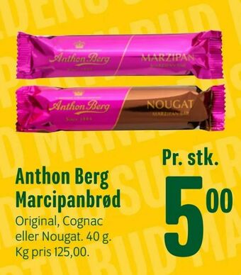 Min Købmand Anthon Berg Marcipanbrød tilbud