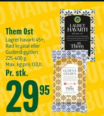 Min Købmand Them Ost tilbud