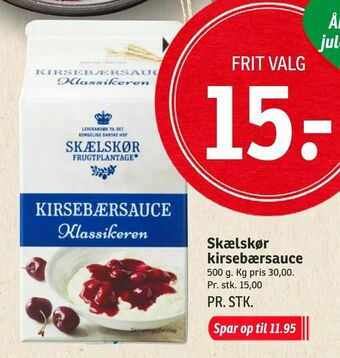 Skælskør kirsebærsauce