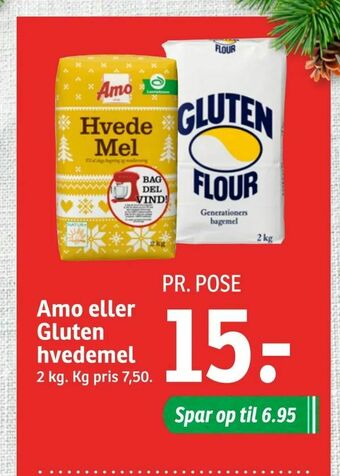 SPAR Amo eller Gluten hvedemel tilbud