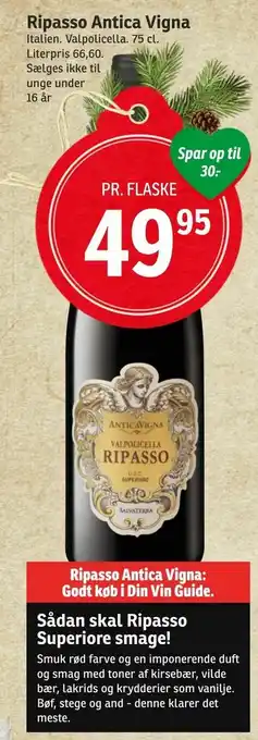 SPAR Ripasso Antica Vigna tilbud