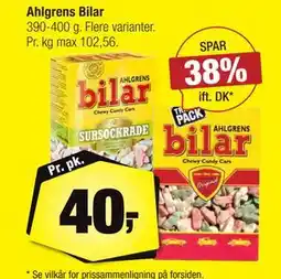 Calle Ahlgrens Bilar, DKK 40 tilbud
