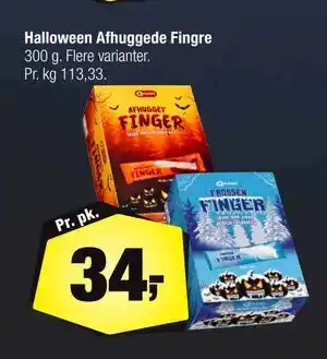 Calle Halloween Afhuggede Fingre, DKK 34 tilbud