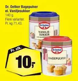 Calle Dr. Oetker Bagepulver el. Vaniljesukker, DKK 10 tilbud