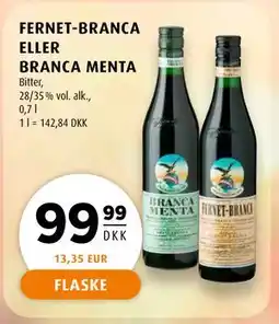 Scandinavian Park FERNET-BRANCA ELLER BRANCA MENTA, DKK 99.99 tilbud