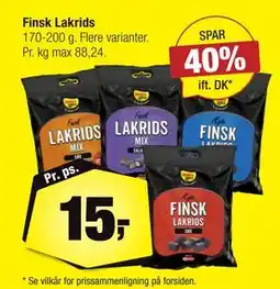 Calle Finsk Lakrids, DKK 15 tilbud