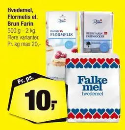 Calle Hvedemel, Flormelis el. Brun Farin, DKK 10 tilbud