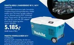 Davidsen MAKITA KØLE-/VARMEBOKS 18 V / 40 V, DKK 5185 tilbud